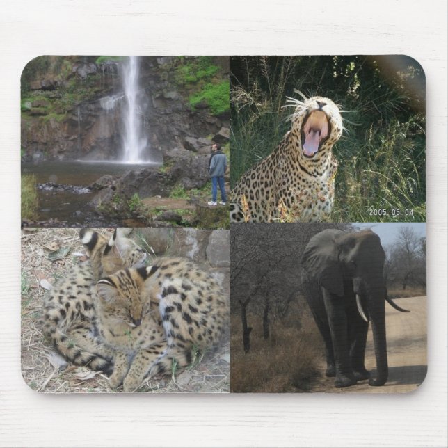 Afrika-wild lebende Tiere Mousepad (Vorne)
