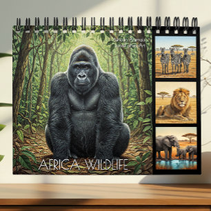 Afrika-Wildtierkalender 2027 / Afrikanische Tiere Kalender