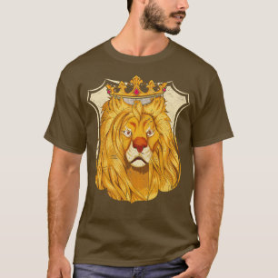 Afrika Zoo Tier Krone Löwe T-Shirt
