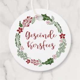 Afrikaans frohe Weihnachten, Gewohnheit Geschenkanhänger