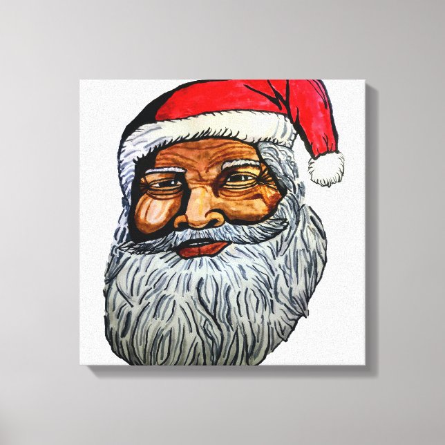 AFRIKANAMERIKANISCHE KRIS KRINGLE LEINWANDDRUCK (Vorderseite)