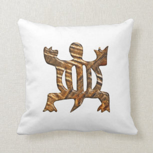Afrikaner Adinkra Symbol der Anpassungsfähigkeit Kissen