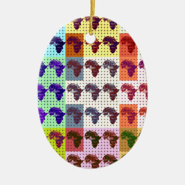 Afrikaner Keramik Ornament (Vorne)