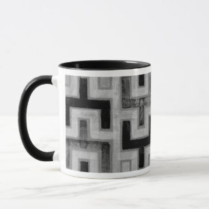 Afrikaner Mudcloth Gewebe mit geometrischen Tasse