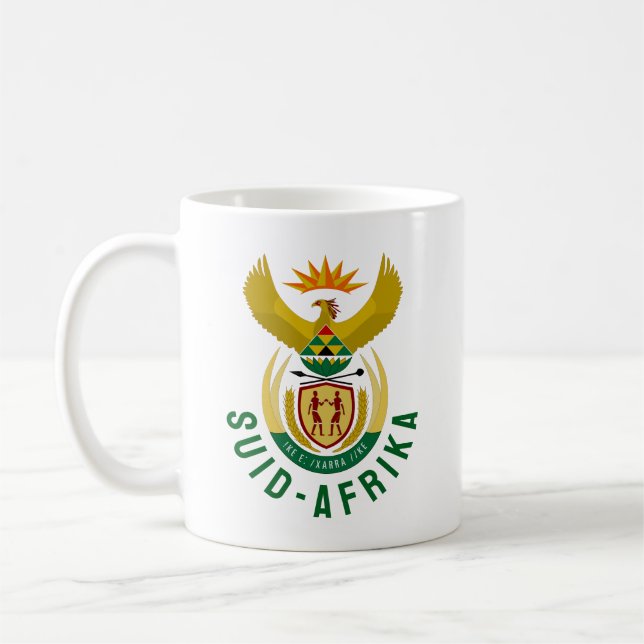 Afrikaner Südafrikanische Wappen Kaffeetasse (Links)