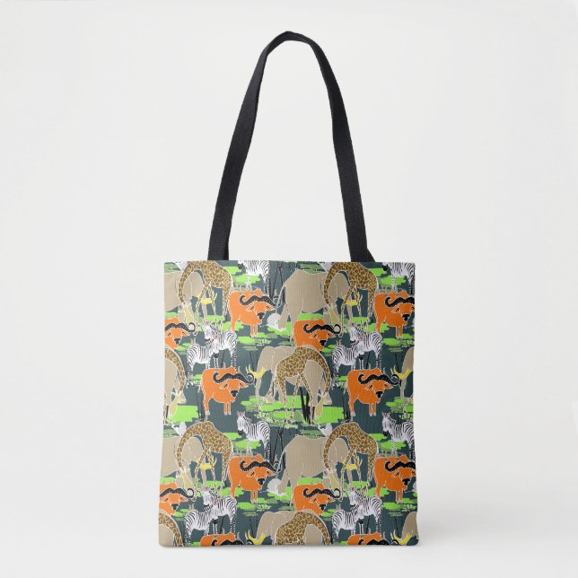 Afrikanerin, Safari, Wildtiere Tasche (Vorderseite)
