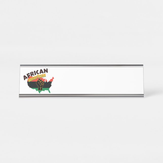 Afrikanerin Schreibtischnamensplakette (Vorderseite )