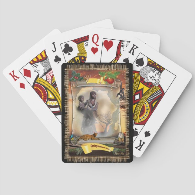 Afrikanerin Spielkarten (Rückseite)