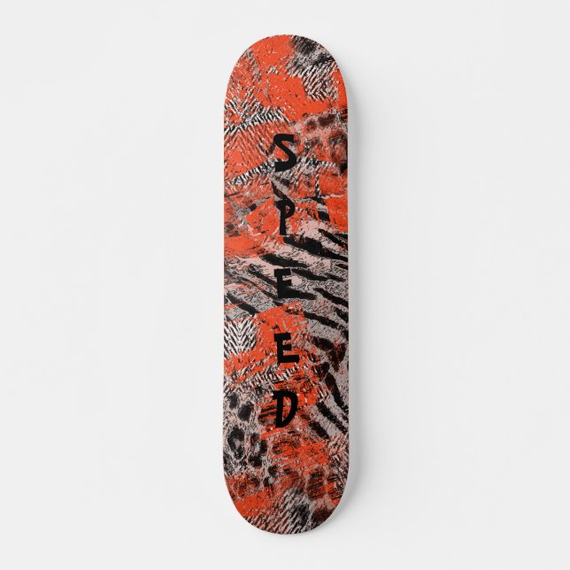 Afrikanerin, Stammesfahrerin. Skateboard (Vorne)