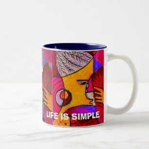 afrikanisch, afrikanisch, VERACHTETEN FRAUEN 1, Zweifarbige Tasse