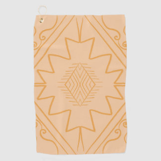 afrikanisch, afrikanisches Muster, braun, elegant, Golfhandtuch