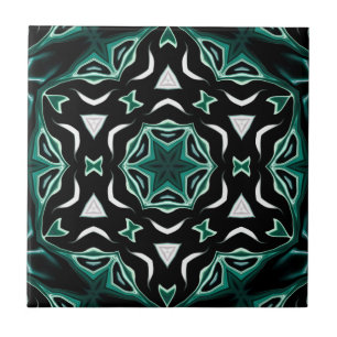 Afrikanisch-afrikanisches Muster Kaleidoskop Fliese