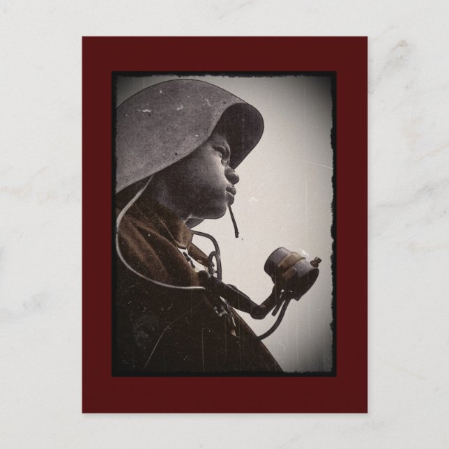 Afrikanisch-Amerikanerin Rosie Riveter Postkarte (Vorderseite)