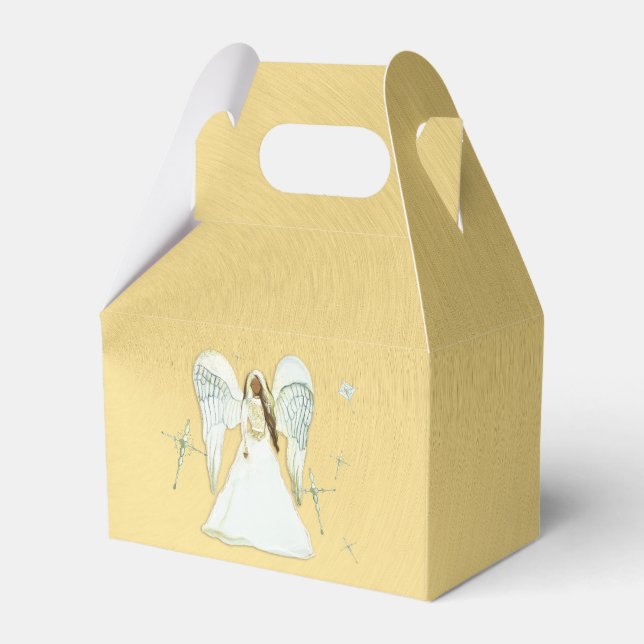 Afrikanisch-Amerikanische Angel-Favor-Box Geschenkschachtel (Vorderseite)