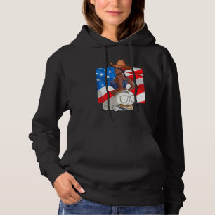Afrikanisch-amerikanische Braids am 4. Juli schwar Hoodie
