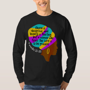 Afrikanisch-Amerikanische Christliche Bibelverse S T-Shirt