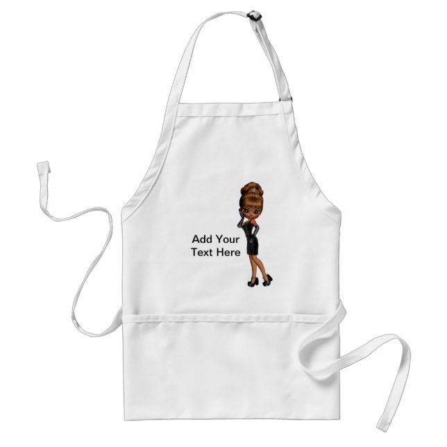 Afrikanisch-Amerikanische Diva Custom-Schürze Schürze (Vorne)