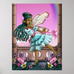 Afrikanisch-Amerikanische Fairy Poster