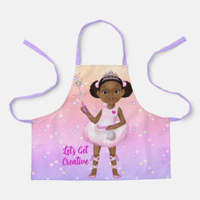 Afrikanisch-Amerikanische Fairy Princess Ballerina Schürze (Vorderseite)