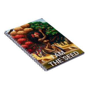 Afrikanisch-amerikanische Frau Seed Spiral Foto No Notizblock