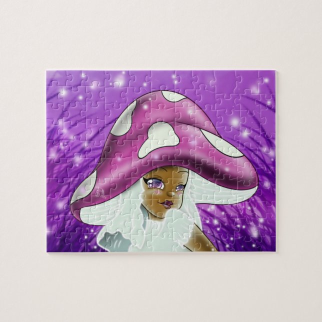 Afrikanisch-Amerikanische Girl Mushroom (Horizontal)