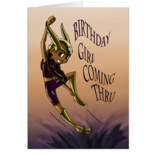 Afrikanisch-Amerikanische Girl Superhero