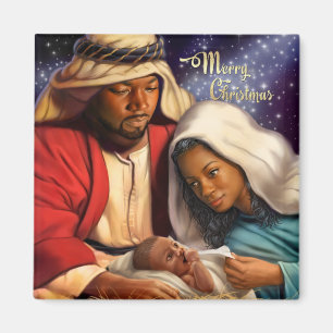 Afrikanisch-amerikanische Heilige Weihnachtsmagnet Magnet