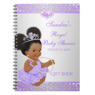Afrikanisch-amerikanische Princess Lilac Silver Gi Notizblock