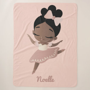 Afrikanisch-Amerikanische Prinzessin Ballerina mit Sherpadecke