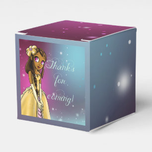 Afrikanisch-Amerikanische Prinzessin liebt Geburts Geschenkschachtel