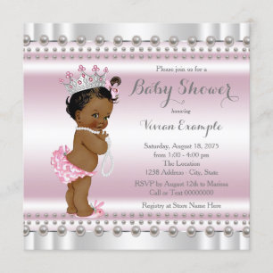 Afrikanisch-Amerikanische Prinzessin Pearl Ethnic  Einladung