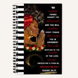 Afrikanisch-Amerikanische Schrift Spiralheft Notizbuch