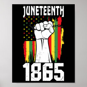Afrikanisch-Amerikanische schwarze Geschichte 1865 Poster