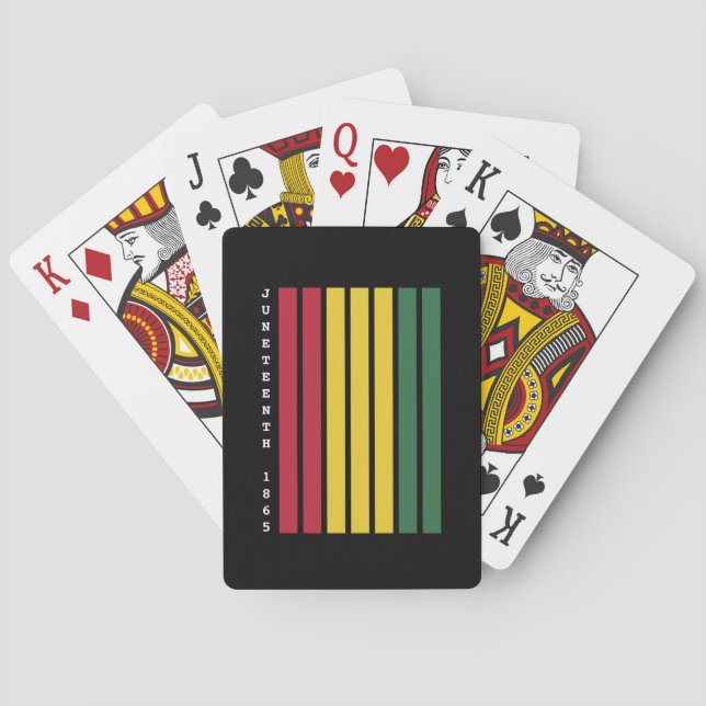 Afrikanisch-Amerikanische schwarze Geschichte - 18 Spielkarten (Rückseite)