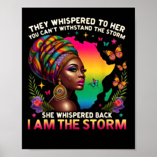Afrikanisch-Amerikanische Schwarzmeer-Power-Geschi Poster