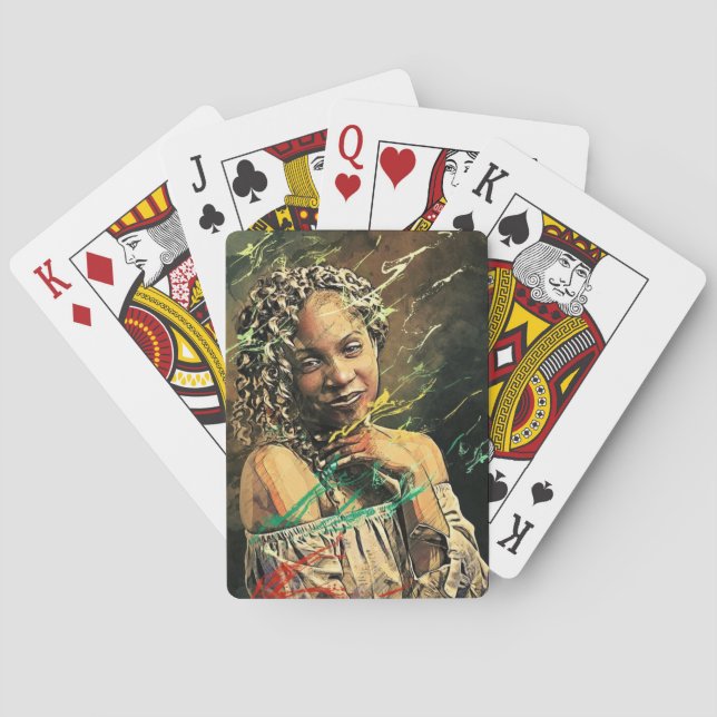 Afrikanisch-amerikanische Spielkarten (Rückseite)