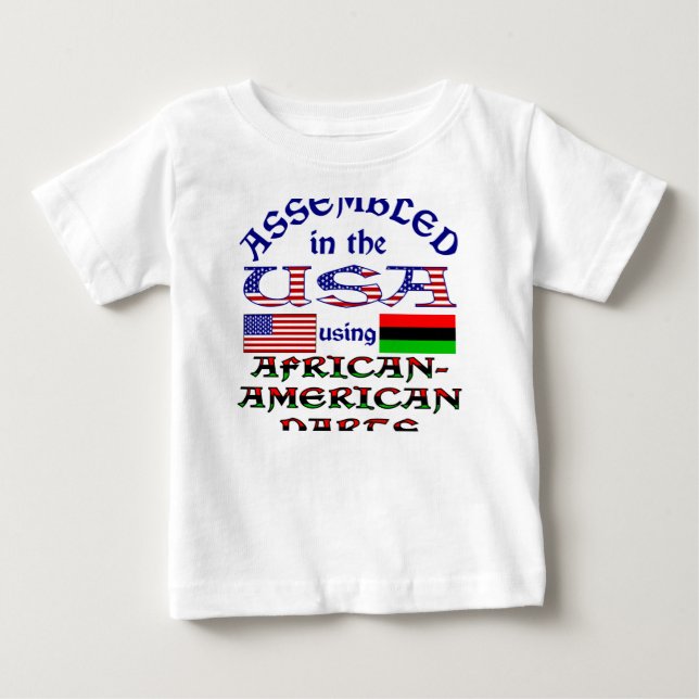 Afrikanisch-amerikanische Teile Baby T-shirt (Vorderseite)