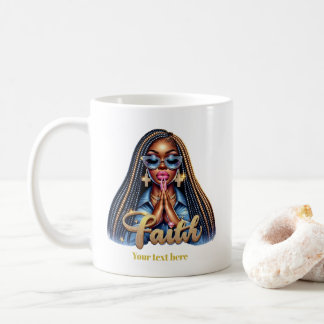 Afrikanisch-Amerikanischer Christlicher Glaube Per Kaffeetasse