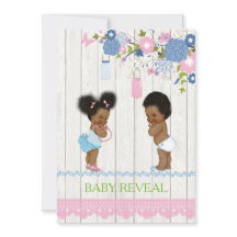 Afrikanisch-Amerikanisches Baby Reveal Baby Shower