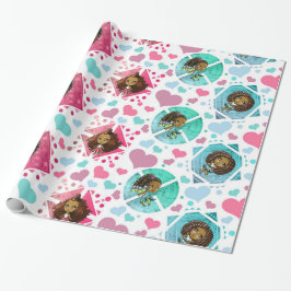 Afrikanisch-amerikanisches Girl-Wrapping-Papier Geschenkpapier