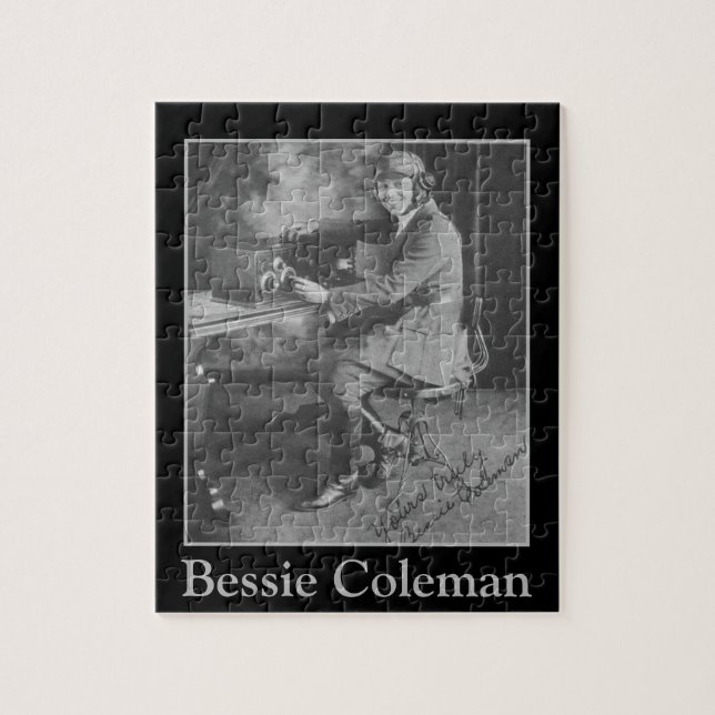Afrikanisch-amerikanisches Pilotportrait Bessie Co (Vertikal)