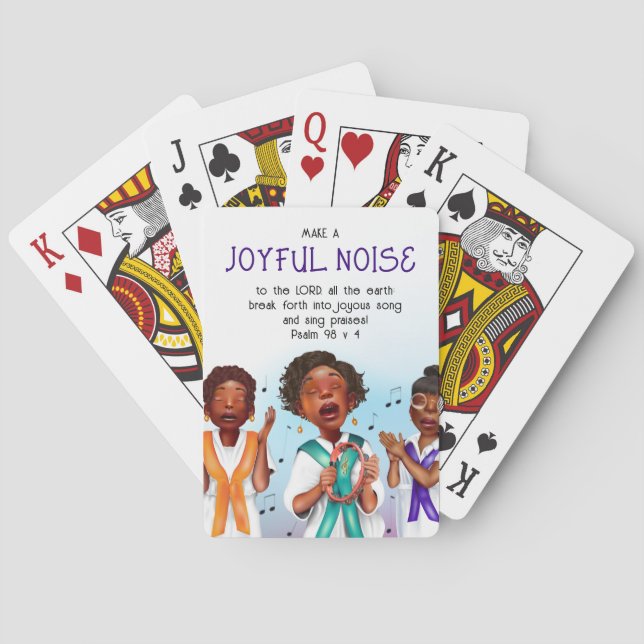 Afrikanisch-Amerikanisches Sängerbuch Spielkarten (Rückseite)