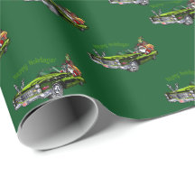 Afrikanisch-amerikanisches Weihnachtswrapping-Papi