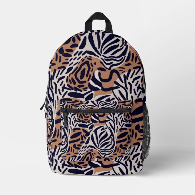 afrikanisch bedruckter rucksack (Vorderseite)