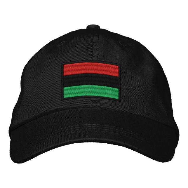 Afrikanisch Bestickte Baseballkappe (Vorderseite)