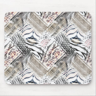 Afrikanisch, Combo, Leder, Tiger, Jaguar, gepunkte Mousepad