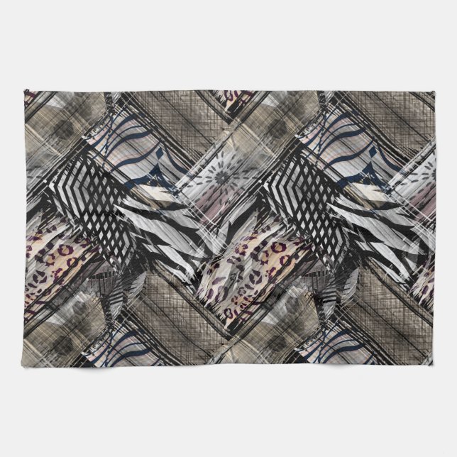 Afrikanisch, ethnisch. geschirrtuch (Horizontal)