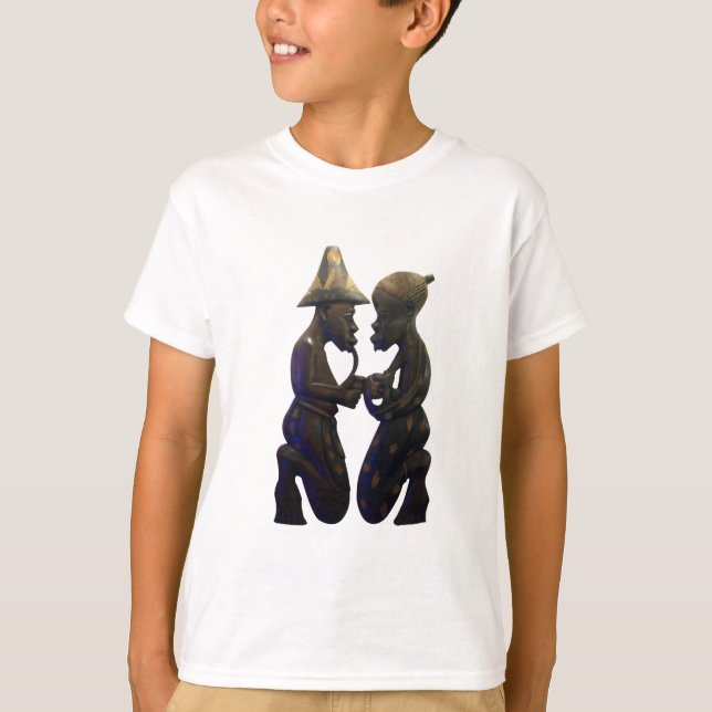 Afrikanisch gepaarte Herzen: Ein schöner Moment T-Shirt (Vorderseite)