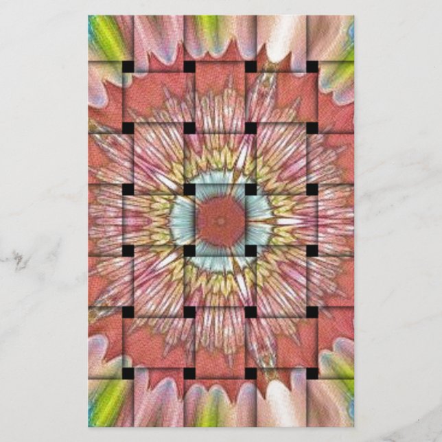 afrikanisch Inspirierte Kunstdrucke - Geometrische Briefpapier (Vorderseite)