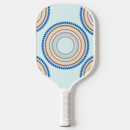 Afrikanisch Inspiriertes geometrisches Muster Pickleball Schläger